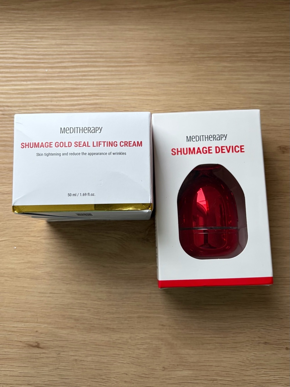 Meditherapy Shumage Gold Seal Lifting Cream with Red Shumage Device